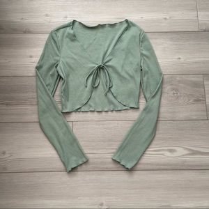 Shein tie front cardigan